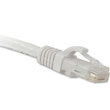 Enet Enet Cat6 White 2 Foot Patch Cable w/ Snagless Molded Boot (Utp) C6-WH-2-ENC